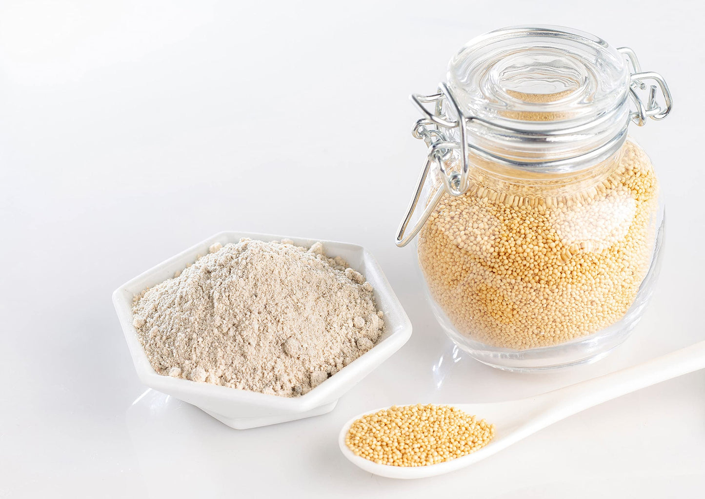 Food To Live Amaranth Flour, 4 Pounds Finely Milled Whole Grains, Vegan, Kosher, Bulk. High In Dietary Fiber And Plant-Based Pro