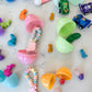 Fun Express Easter Candy Stretchable Bunny Bracelets - 12 Pieces - Great For Easter Egg Hunts And Other Easter And Spring Celebr