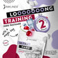 Jawliner® Jawline Gum - Sugar-Free Cherry Ice, 1 Count Pack, Handmade, 15x Harder, Includes 12 Weeks Coaching, Red and Green