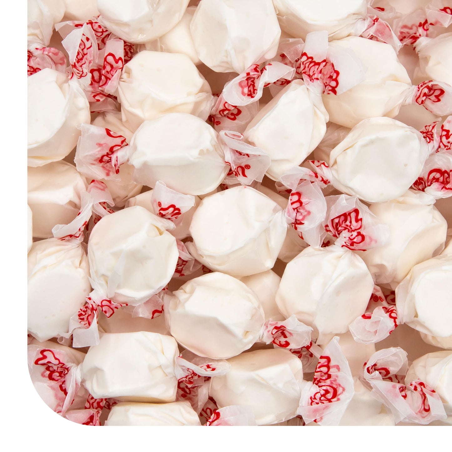 Salt Water Taffy Candy - 1 Pound Bag - Chewy Vanilla Candy - Old Fashioned Vanilla Taffy Individually Wrapped - Soft and Creamy Treat for Buffets  Party Favors  Office Bowls