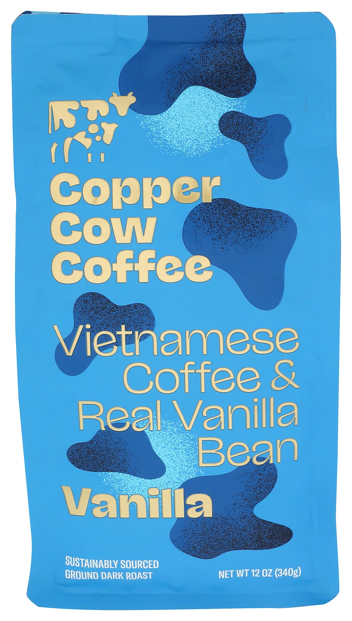 Copper Cow Coffee, Coffee Vanilla Ground, 12 Ounce – Groceryeshop