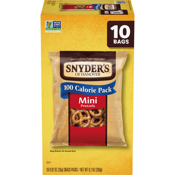 Snyder'S Of Hanover, 100 Calorie Mini Pretzels, Individual Packs, 10 Ct (Pack Of 1)