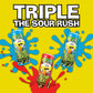 TOXIC WASTE Slime Licker 2.0 Sour Liquid Candy - 6 Pack (2 oz. Bottles) - Flavors: Strawberry & Blue Razz