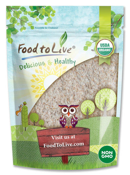 Food to Live - Organic Einkorn Whole Wheat Flour, 2 Pounds - Finely Milled Non-GMO Ancient Whole Grain Farro Piccolo. Great for 