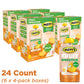 Motts Fruit Smoothies Vanilla Peach, 4.2 oz clear pouches, 24 Count (6 Packs of 4), Made With Milk, Made With Real Fruit, Good S