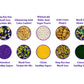 Mystic Sprinkles Mardi Gras Sprinkle Mixes (Mardi Gras Sprinkle Decorating Kit 6.9Oz)
