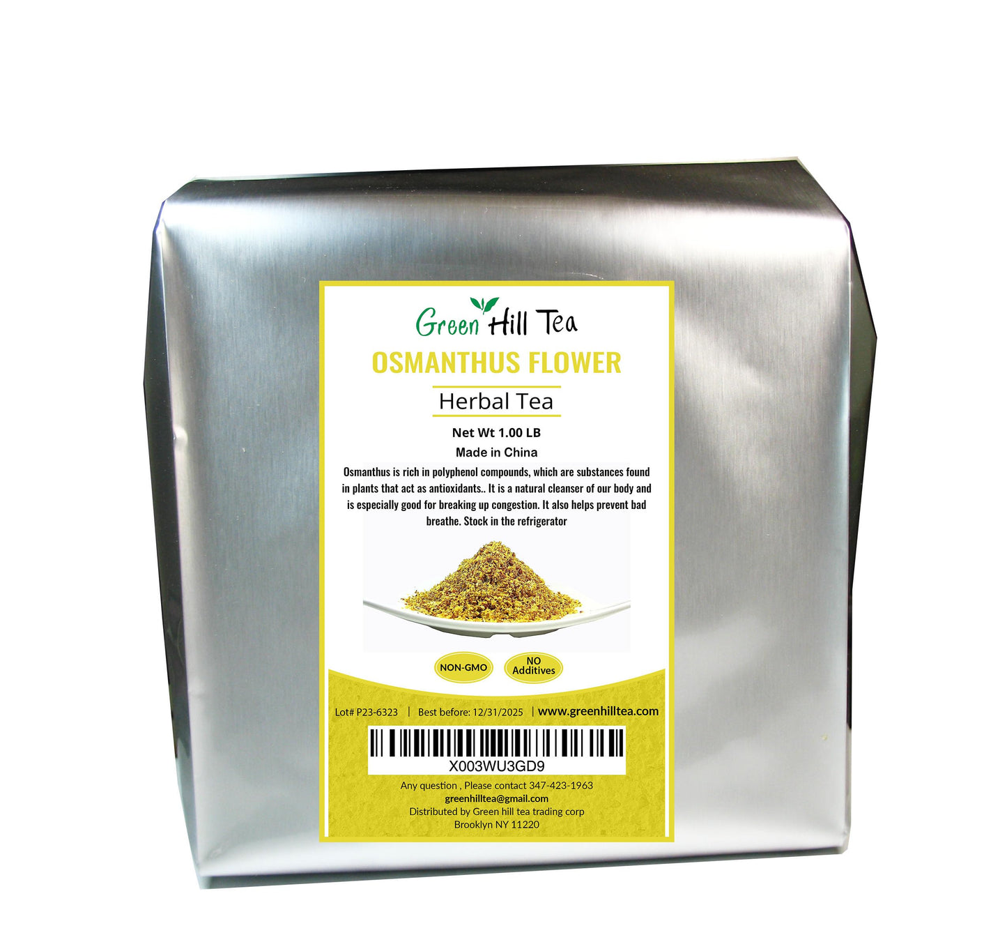 Greenhilltea Osmanthus Flower Dried Herbal Tea - 16 OZ, 1 Pound Pack