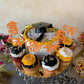Gyufise 24Pcs 2025 Graduation Cupcake Toppers Orange Glitter Congrats Class Of 2025 Diploma Grad Cap Cupcake Picks Decoratiosn For 2025 Graduation Theme Party Supplies