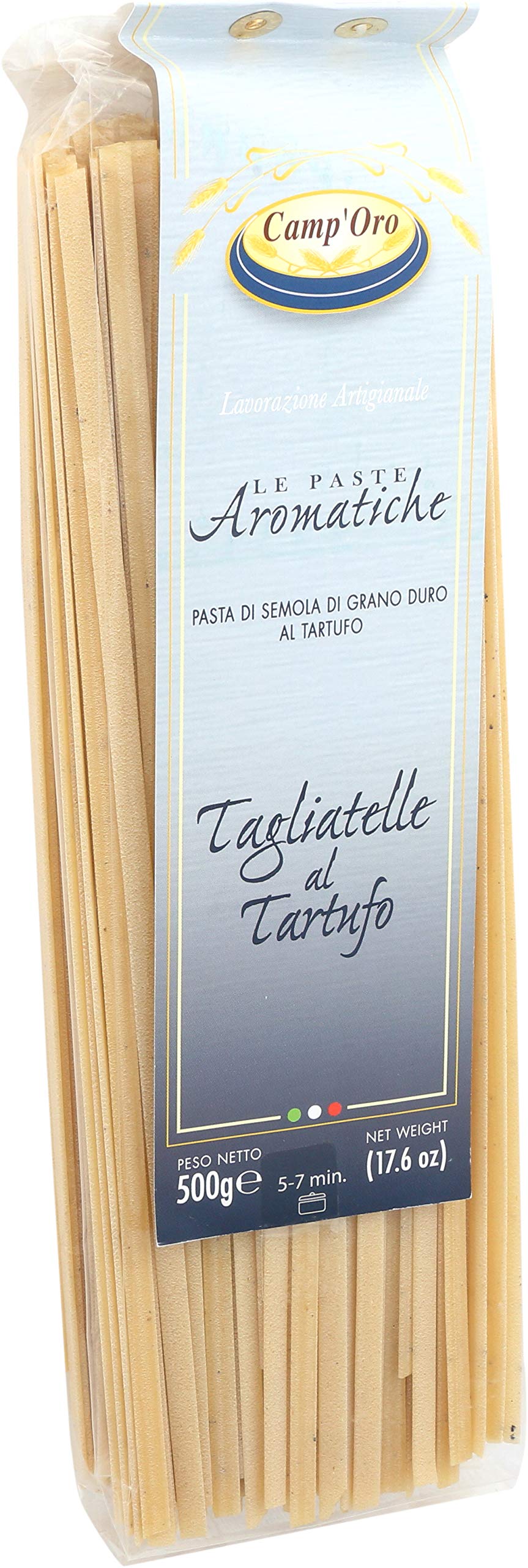 Camp'Oro Truffle-Infused Tagliatelle - Luxurious Italian Pasta - 17.6 oz - Perfect for Gourmet Dishes