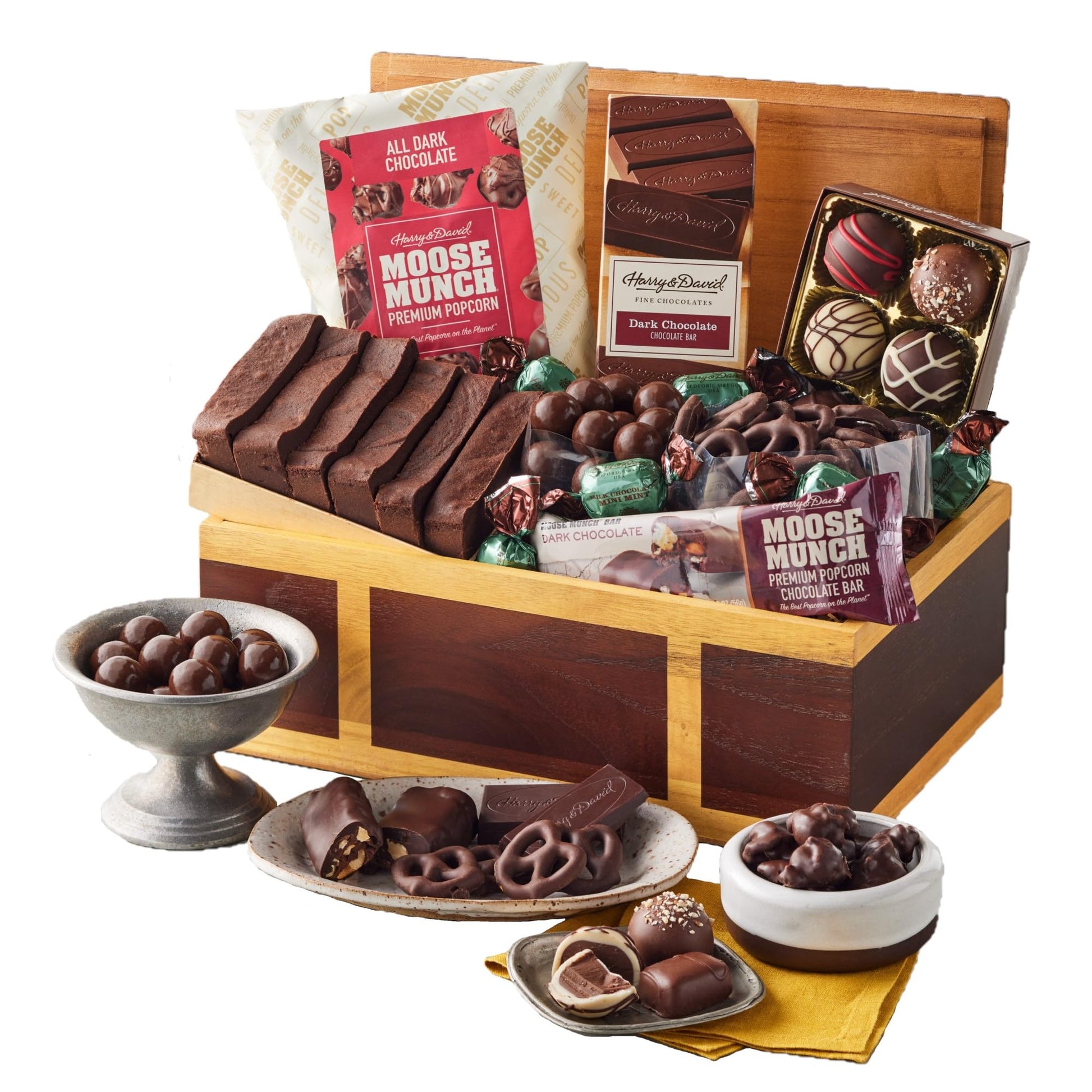 Harry & David Chest Of Chocolates  Assorted Milk & Dark Chocolate Gift Box  Gourmet Chocolate Candy Variety  Gift For All Occasions  Family  Friends  Loved Ones  Coworkers