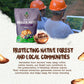 Snack Açaí Trail Mix 7 Oz – The True Organic Brazil Nuts Roasted + Açaí Fruit Nibs + Cupuaçu Fruit Nibs – Nutrient-Rich And Practical Combo – Fresh, Vegan And Gluten Free – Forest Up