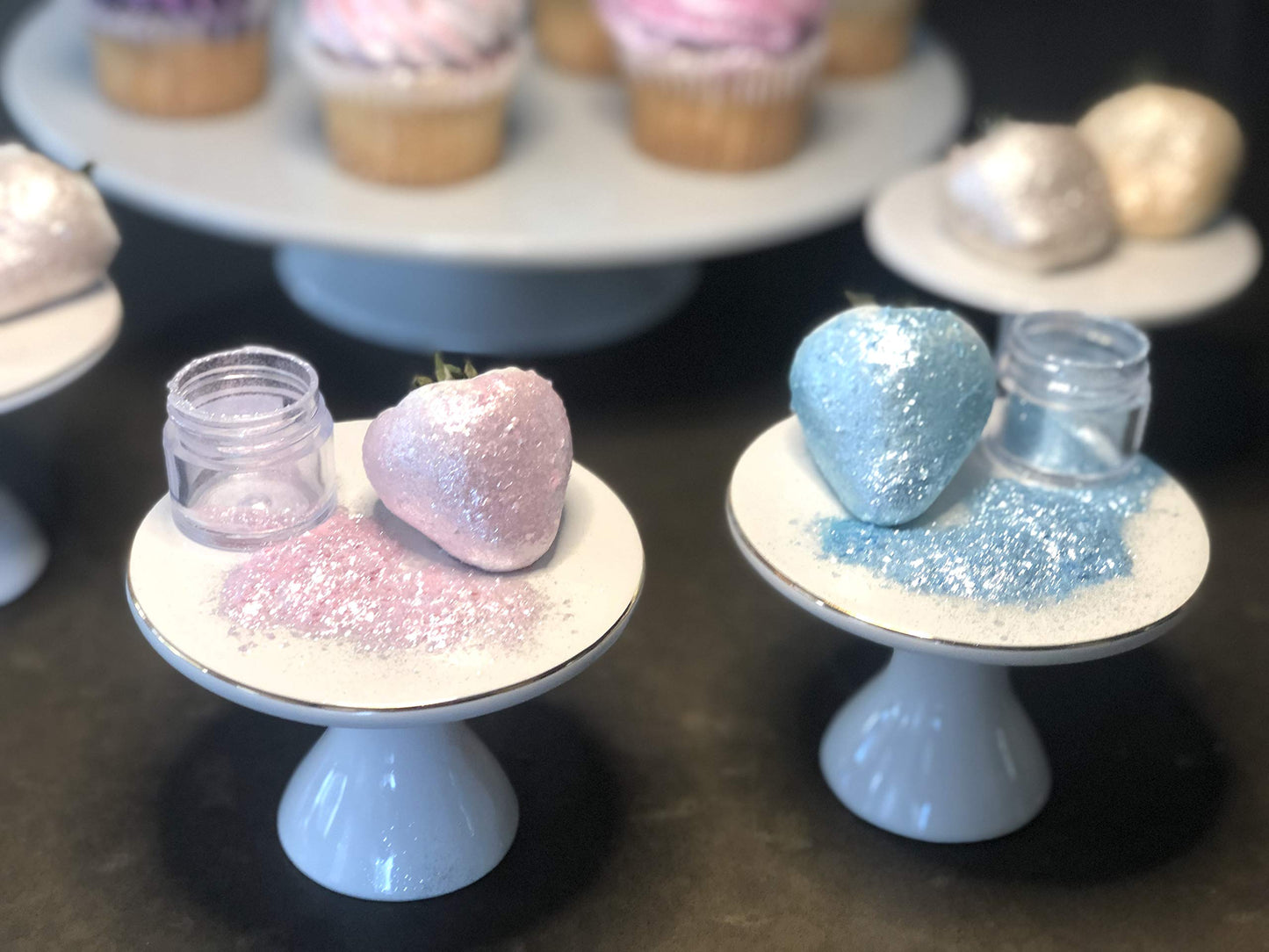 Bakell Soft Pink Edible Glitter, 5g | KOSHER Certified | 100% Edible for Cakes, Cupcakes, Drinks