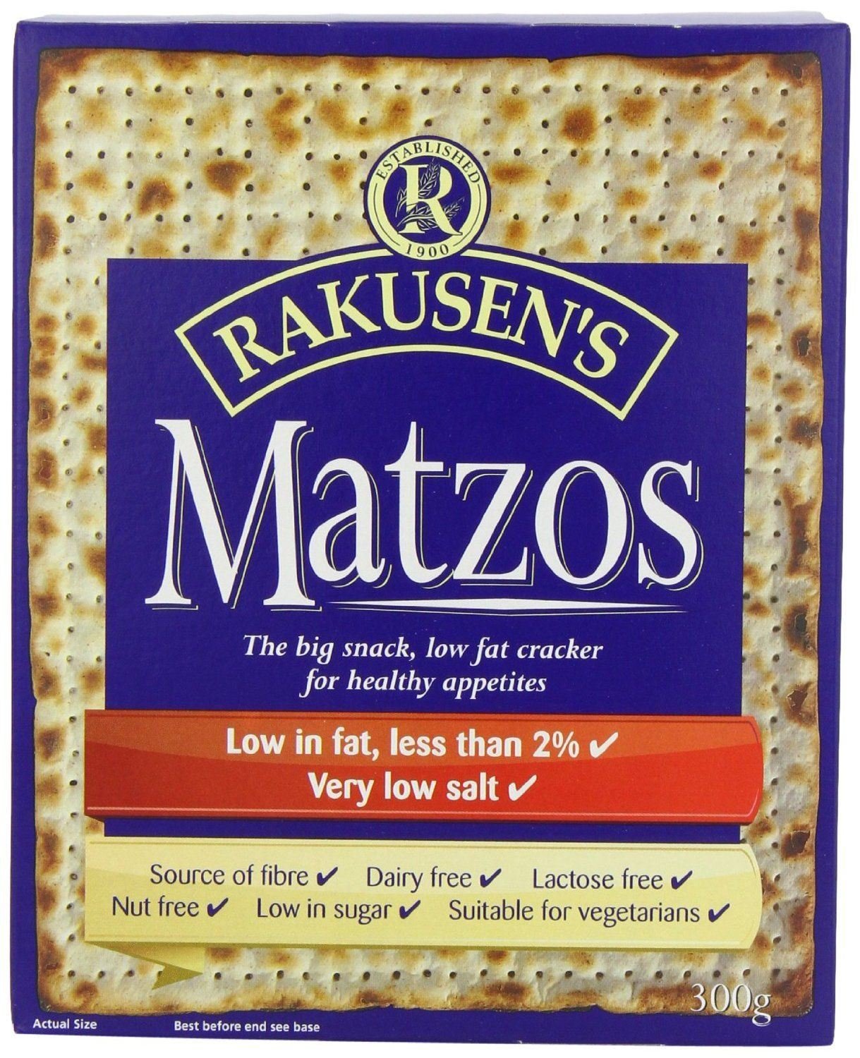 Rakusens Traditional Matzos 300g