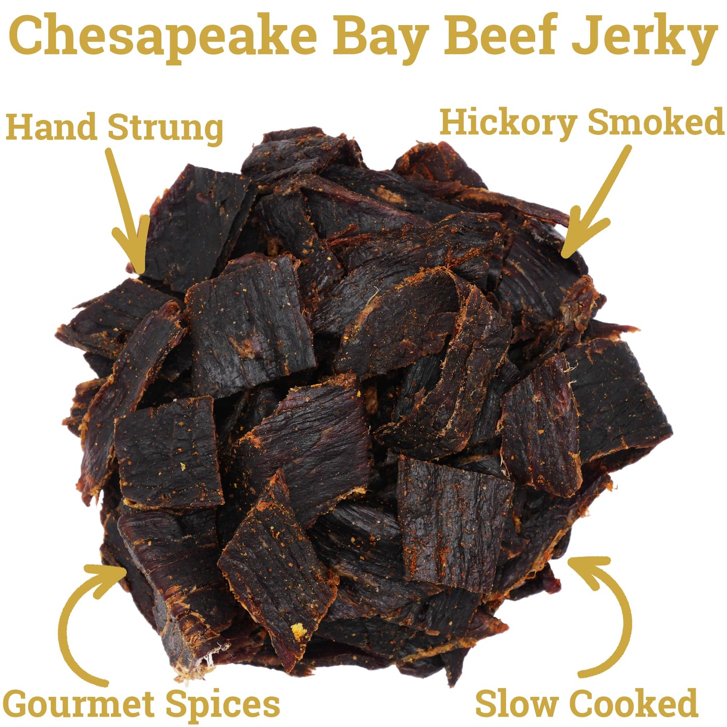 Lone Star Beef Jerky - Hickory Smoked - High Protein Snack - 16 Ounce Resealable Bag