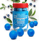 Gumballs In Jar - 1 Inch Large Gumballs - Blueberry Flavored Bubble Gum - Green Kids Gum - Gumballs For Kids - 9 Oz