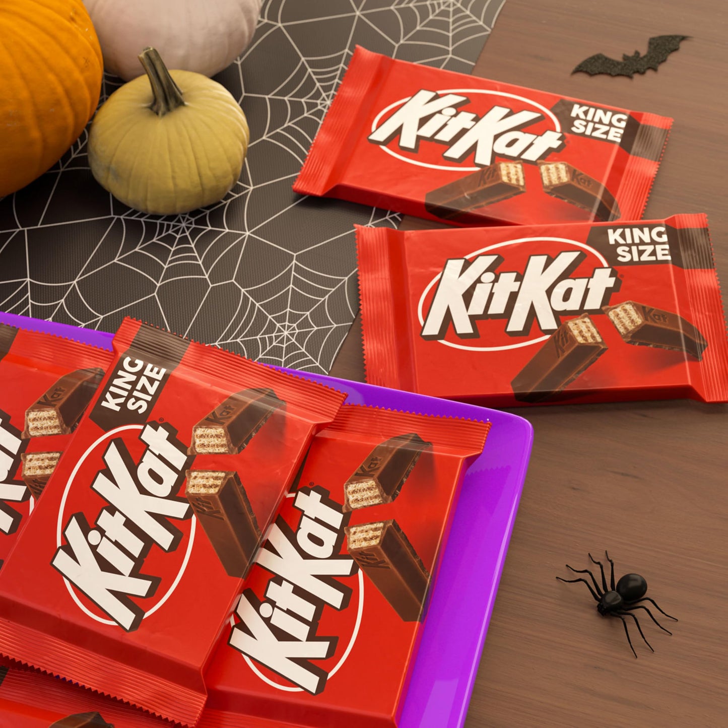 Kit Kat Milk Chocolate Wafer King Size, Halloween Candy Bars, 3 Oz (24 Count)