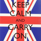 Keep Calm And Carry On Tea Carton Box, Afternoon Blend Tea (40 Bags, 125G, 4.4Oz)