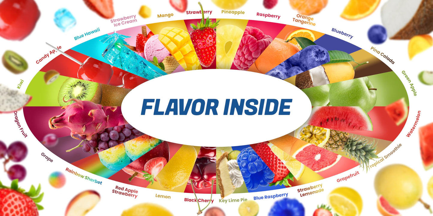Fruit Chew 24 Flavors, Bulk 330+ Pieces, 4 Pound (4 Original, 3 Tropical, 3 Combos, 3 Sweet and Sour, 3 Fantasy, 3 Dessert, 3 Be