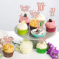 30Pcs Happy 10Th Birthday Cupcake Toppers Cheers To 10 Vintage 2015 Cupcake Picks Hello 10 Ten 10Th Birthday Decorations For 10T