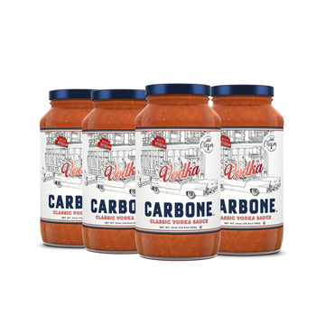 Carbone Pasta Sauce | Vegetarian, Gluten Free, Low Carb | 24 Fl Oz (Pack of 4)