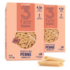 Three Farm Daughters High Fiber Pasta Penne Pack, Low GI, Non GMO Penne Pasta Noodles, Low Net Carb, Made in the USA, 12 oz. (2 
