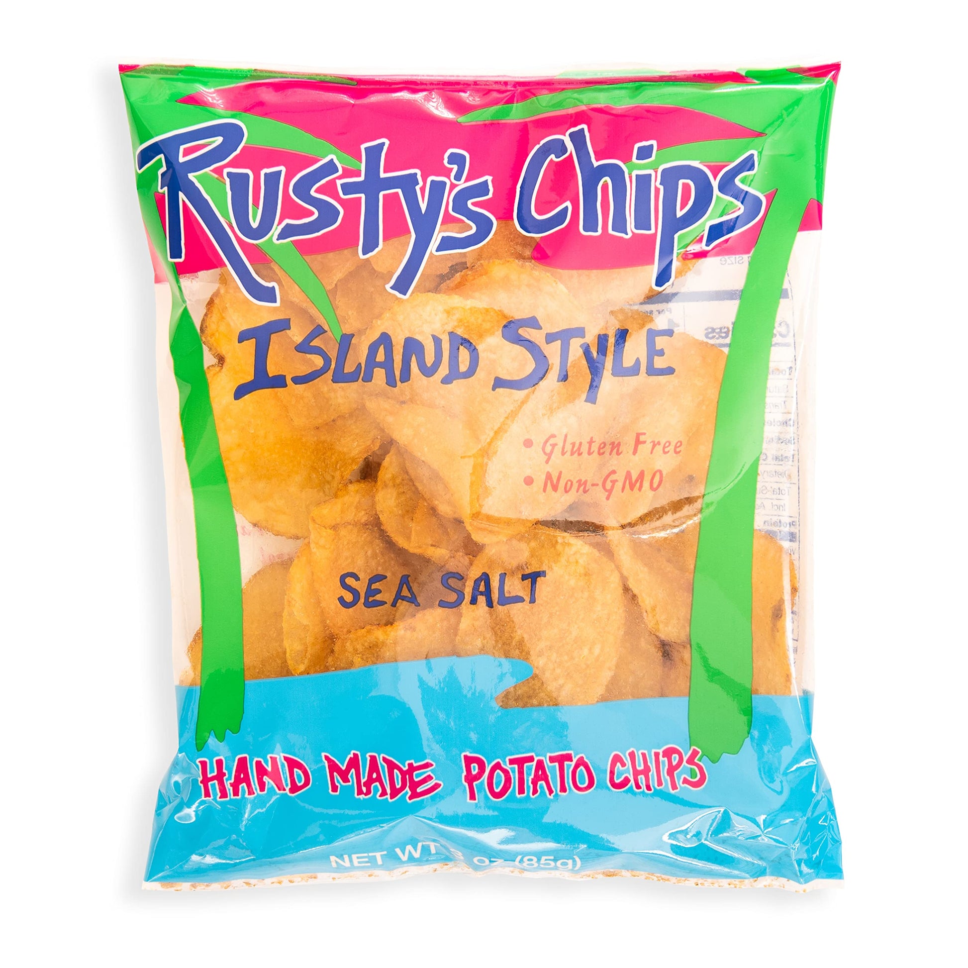 Rustys Chips - Crunchy Gluten Free Chips, Non-GMO, Vegan-Friendly Snack Pack, 1 Count (Pack of 24)