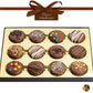 Nut Cravings KREMERY Chocolate Covered Sandwich Cookies Gift Basket - 12 Count - Assorted Candy Toppings - Kosher Dairy