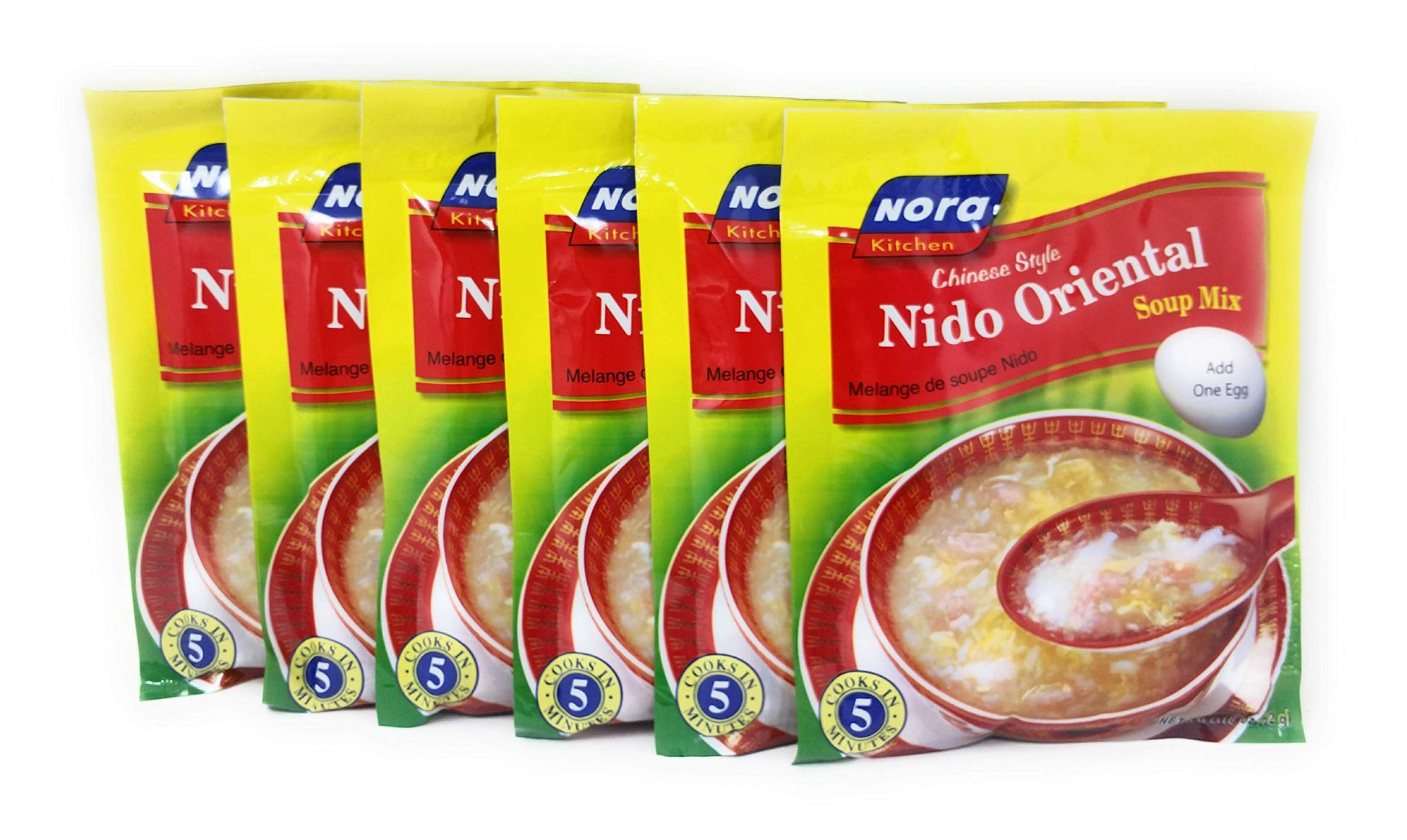 Nora Kitchen - Chinese Style Nido Oriental Soup Mix, 2.18Oz (62G) 6 Pack