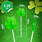 36 Pack St. Patrick'S Day Candy, Green Shamrock Lollipops Suckers, Irish Candy Suckers, Individually Wrapped Suckers Lollipops G