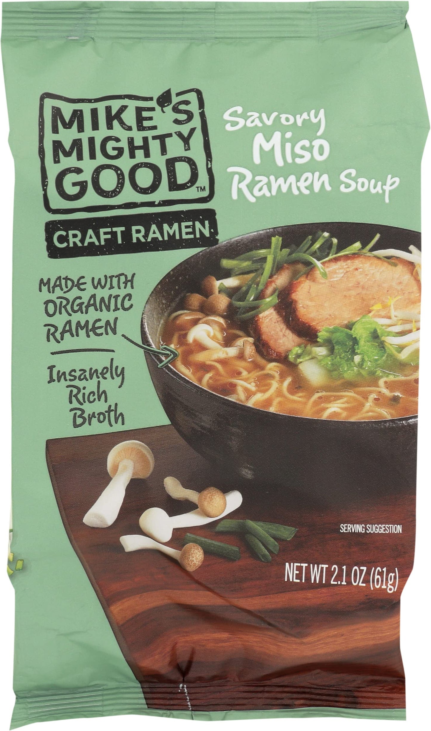 Mikes Mighty good Ramen Miso Savory Pillow Pack 2.1 Ounce