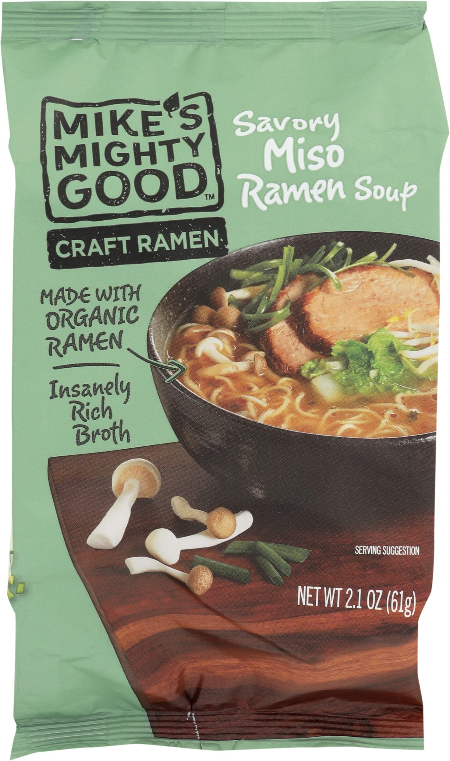 Mikes Mighty good Ramen Miso Savory Pillow Pack 2.1 Ounce
