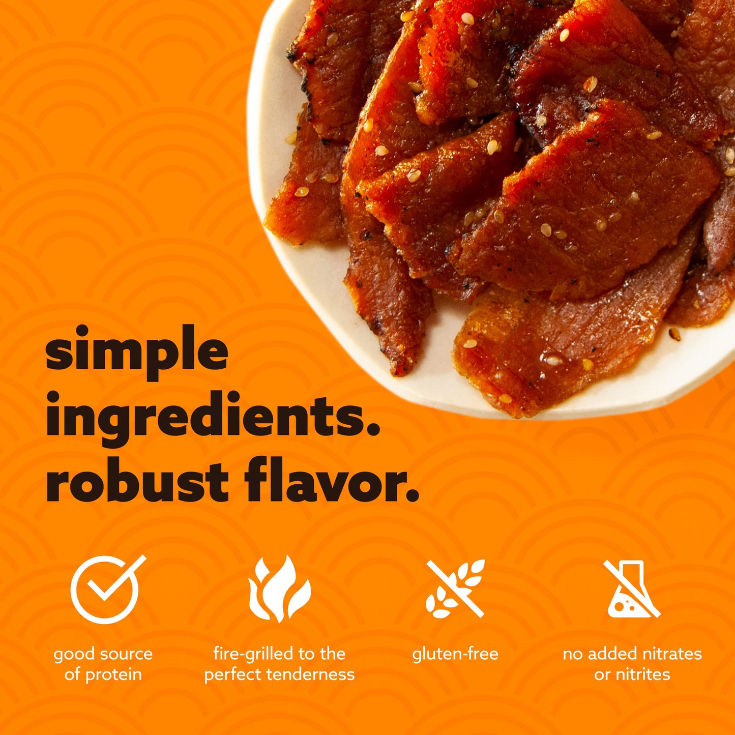 Golden Island Pork Jerky Korean Bbq Flavored, Specialty Meat Snack, Gluten Free With Korean Barbecue Seasoning, Bite Sized Sweet