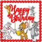 Seyal Tom & Jery Happy Birthday Cake Topper