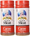 Chef Merito Steak & Meat Seasoning Powder Carne Asada & Bistec 14 Oz, Pack Of 2 | Chicken Nuggets, Thighs, Steak Seasoning, Grilled, Meat Seasoning