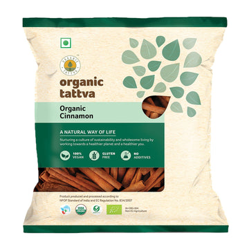 Organic Tattva, Organic Gluten Free Cinnamon(Dalcheeni) Whole / Sabut, 50G