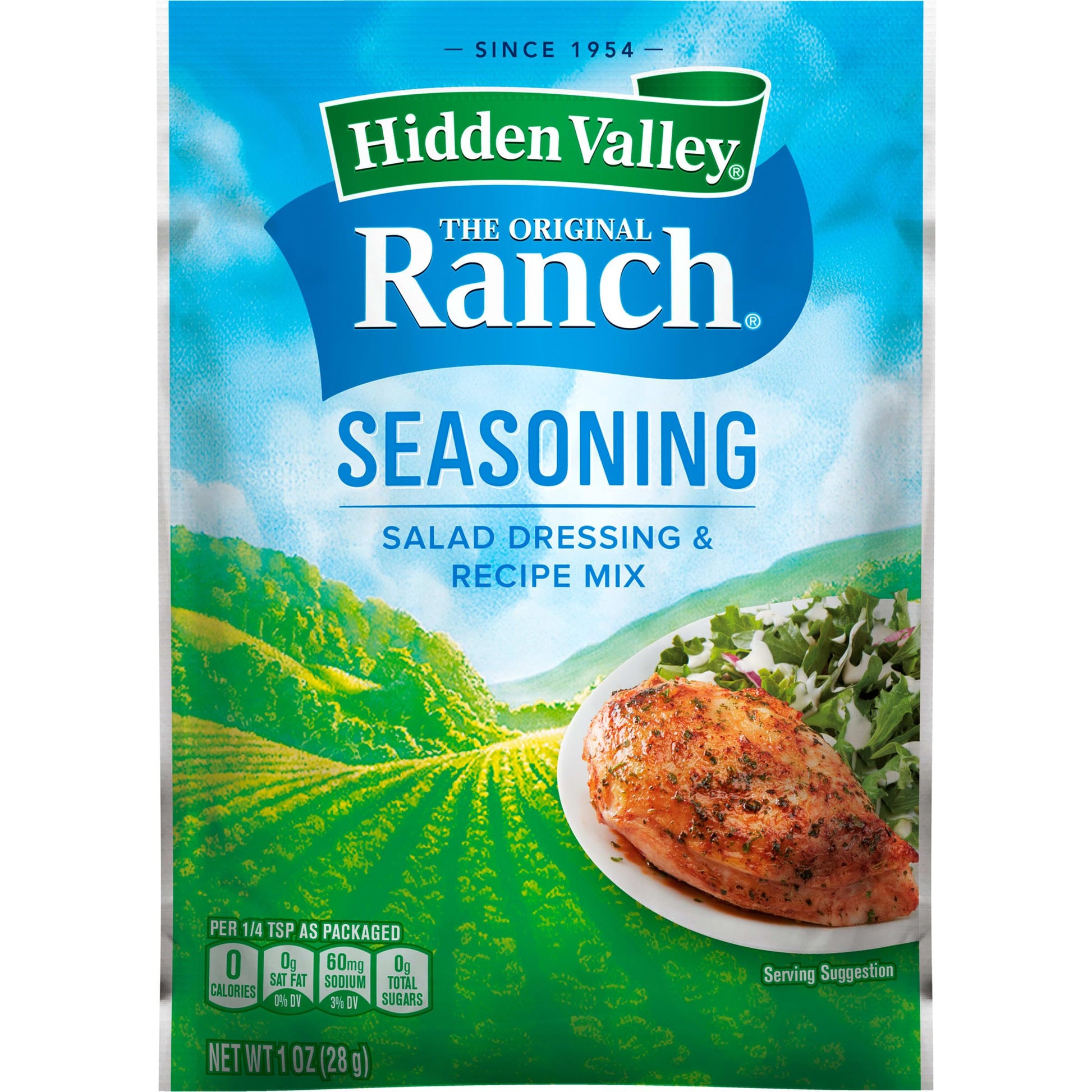 Hidden Valley Original Ranch Salad Dressing & Seasoning Mix, Gluten Free - 1 Packet (Package May Vary)
