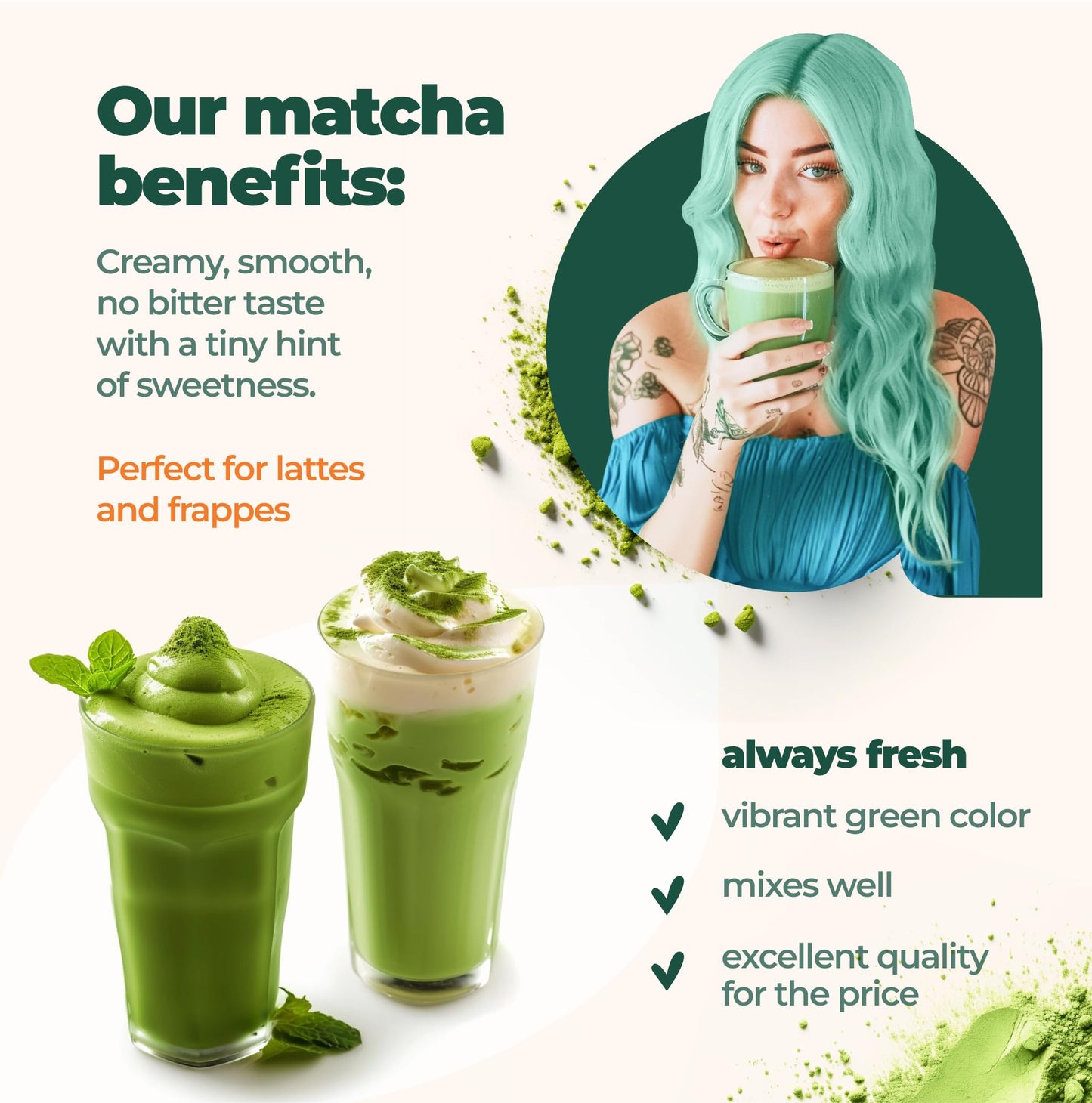 Aprikalife Organic Matcha Powder Tea, 1.1 Lb/ 500G - Premium Culinary Grade, Japanese Green Tea Matcha For Matcha Latte, Baking,