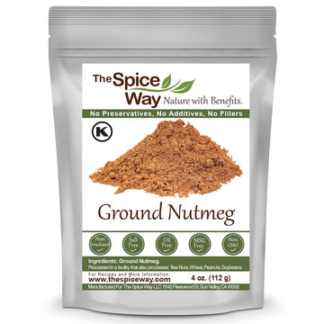 The Spice Way Ground Nutmeg Powder, 4 oz Resealable Bag