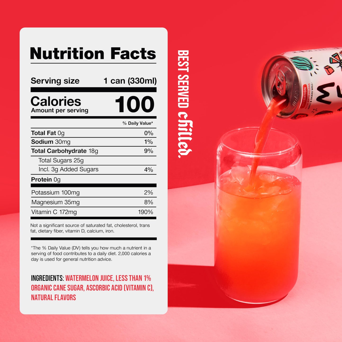 Mela Watermelon Water - Hydrating Juice Drink with Vitamin C, Electrolytes - 11.15 fl oz (Pack of 12) - Non-GMO, Gluten-Free