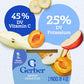 Gerber 2Nd Foods Apricot Mixed Fruit Pureed Baby Food, 4 Ounce Tubs, 2 Count (Pack Of 8)