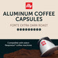 Illy Aluminum Espresso compact pieces for Nespresso - Forte Extra Bold Roast - Rich Flavor - 10 Count (Pack of 5)