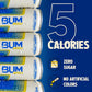 Bum Energy Sugar-Free Blueberry Lemonade Drink, Lightly Carbonated, Natural Caffeine, 12 oz, Pack of 12
