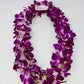 Fresh Hand Made Dendrobium Orchid Lei Purple