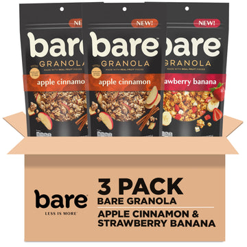 Bare Granola Cereal Variety Pack, 11 oz Bags (Pack of 3)