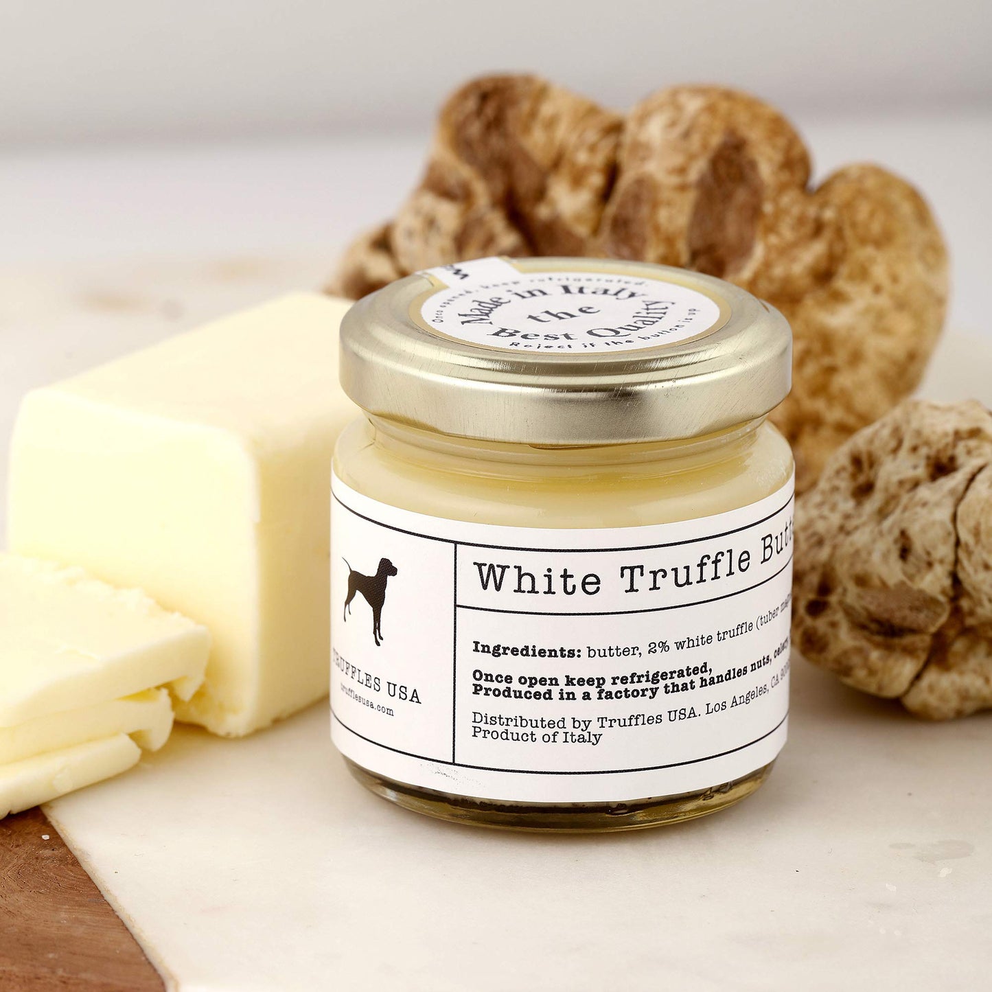 TRUFFLES USA White Truffle Butter, 2.82 oz - Authentic Italian Truffle Butter from Family-Owned Farms