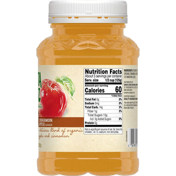 Santa Cruz Organic Apple Cinnamon Sauce 23 Ounce
