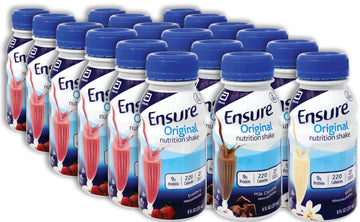 Niro Assortment | Ensure Original Variety Pack - 18 On-The-Go Protein Nutrition Shakes - Meal Replacement Shake With Delicious C