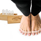 Yogabody Naturals Toe Spreaders & Separators, Fast Pain Relief From Hammertoe & Bunions, Two Pairs In Stylish Wooden Box, Latex-