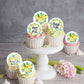 Keaziu Edible Lemon Cupcake Toppers, 2 Glutinous Rice Paper, Model LCT5676, 40 Pack, Color Lemon 5