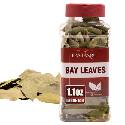 Eastanbul Bay Leaves, 1.1oz, Dried Bay Leaves Whole, Bayleaf, Farm Fresh, Handpicked Vegan Laurel Leaves, Turkish Spice for Cook